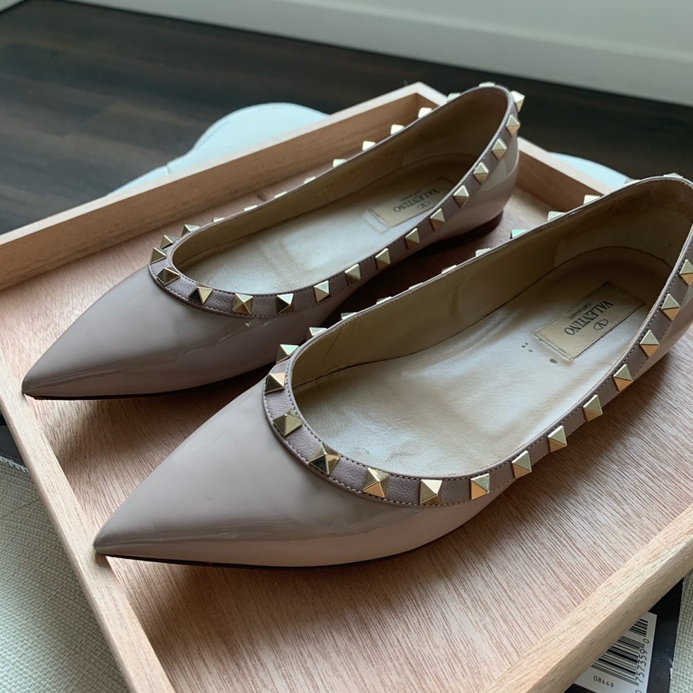 Valentino Studded Ballet Flats